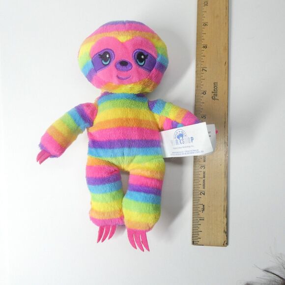 Build a Bear Workshop Rainbow Sloth Mini Plush 8" BABW - Picture 4 of 4